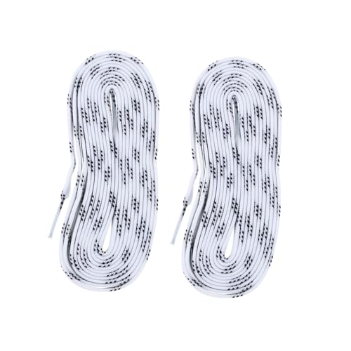 Didiseaon 1Pair Polyester Roller Skates Laces Durable Flat Shoelaces Replacement for Roller Hockey and Speed Skates Waxed Design