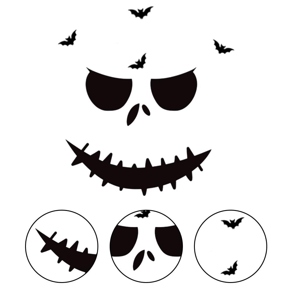 Halloweenowe naklejki na drzwi straszne naklejki z czaszką śmieszne naklejki na okna do nawiedzonych domów imprezy halloweenowe dekoracje ścienne