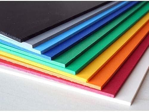 Lakeer Multicolor A4 Size Eva Foam, Foam Sheets 5mm Thick Sheets Pack of 10-f...