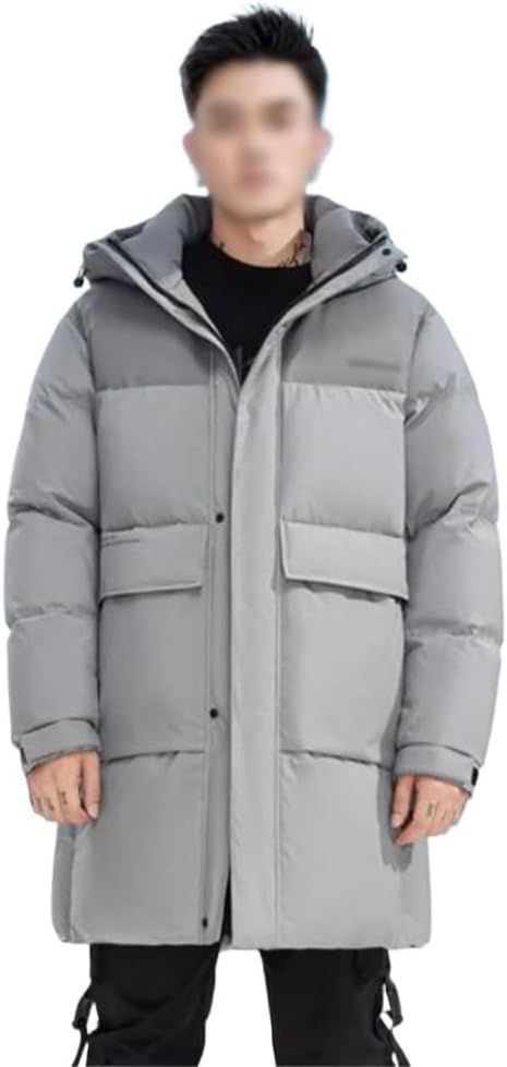 VIDI Down Jacket Male Winter In The Long Hooded Fashion And Thick Warm Casual Coat