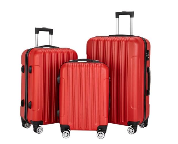 Expandable Spinner Wheel Luggage 3 Piece Set Suitcase Hardshell Lightweight TSA Lock 3-in-1 Multifunctional Large Capacity Traveling Storage Suitcase 20
