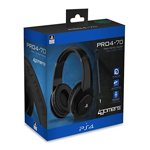 4 Gamers - PRO4-70 Negro Auricular Gaming, Licenciado (PS4)