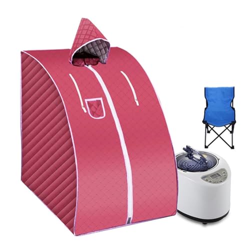 Sauna en casa, Tienda de portátil, sauna, baño doméstico, 1000 W, 2,0 L, incluye silla plegable, alivia el insomnio, soporte de tubería de acero inoxidable,Disfruta de la sauna con mayor comodidad(C)