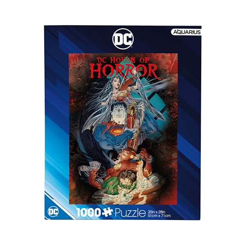 AQUARIUS DC House of Horror (1000 Piece Jigsaw Puzzle) - Officially Licensed DC House of Horror Merchandise & Collectibles - Glare Free - Precision Fit - 20x28 Inches