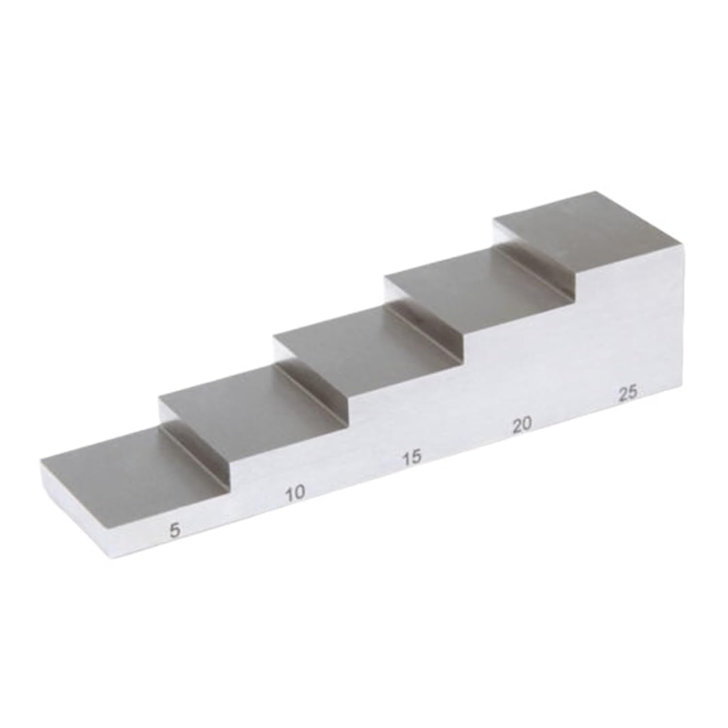 5-Step 5mm-25mm Full Line Ultrasonic Calibration Block 304 Stainless Steel UT Test Block for Thickness Gauge