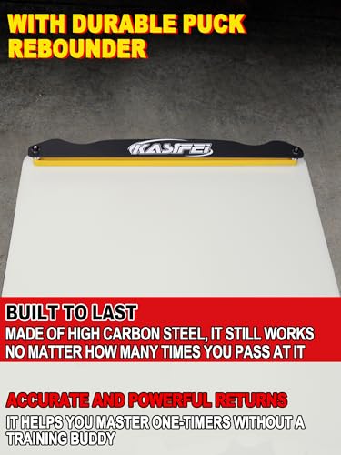 image for kasifei – Hockey Shooting Pad with Rebounder, 48'' x 24'' Profession