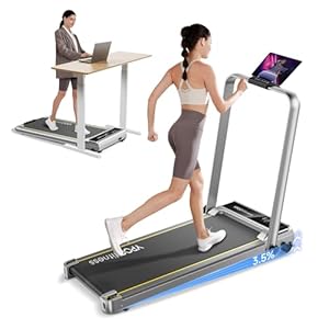 YPOO Walking Pad with Incline 3 in 1 Walking Pad with Handle 3 Level Incline, Portable Folding Treadmills for Home Foldable 300lbs Under Desk Treadmill LED Display Remote Control & APP