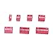Haobase 35Pcs/Lot Dip Switch Kit In Box 1 2 3 4 5 6 8 Way 2.54mm Toggle Switch Red Snap Switches Kit(Each value 5Pcs))
