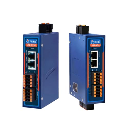 Lubeby Smart 8/16-Channel RS485 Industrial Edge Serial Server Device USR-N716 Standard Version
