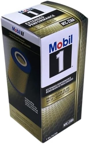 Mobil 1 Extended Performance Oil Filter, M1C-258A | Synthetic Blend, High Efficiency 20,000 Mile Protection | 1 Pack