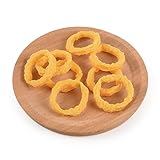 Luckforest Künstliche gebratene Tintenfischringe, 8 Stück, gebratene Calamari-Ringe, realistische frittierte Lebensmittel, Modelle für Zuhause, Küche, Markt, Shop, Display, Fotografie-Requisiten