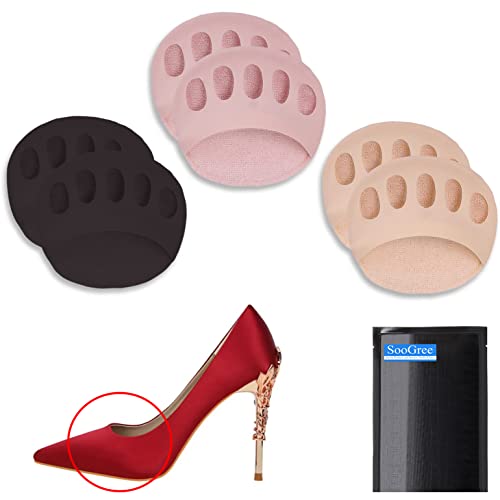 Reusable Soft Ball of Foot Cushions - Metatarsa Forefoot Pads for Comfort and Support