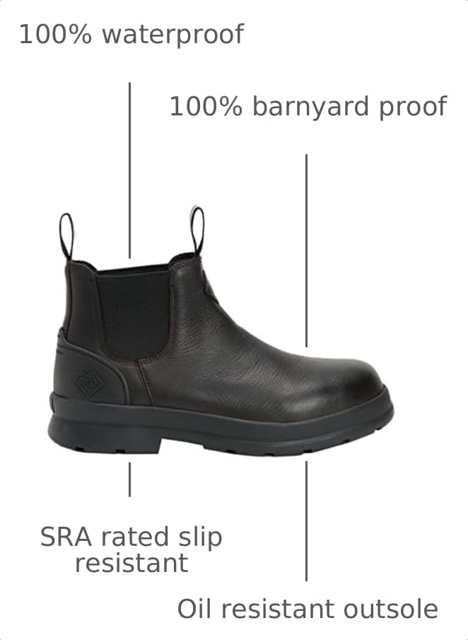 Image of MUCK Men's Chore Farm Leather Chelsea Boot