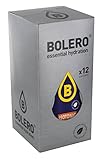 Bolero Bebida Instantánea sin Azúcar, Isotónica, Sabor Naranja - Paquete de 12 x 9 gr - Total: 108 gr