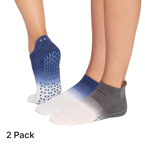 Image of TAVI Savvy Pilates Socks - Grip Socks for Women with Non-Slip Grips, Heel Tab, Arch Support, Wear for Yoga, Barre
