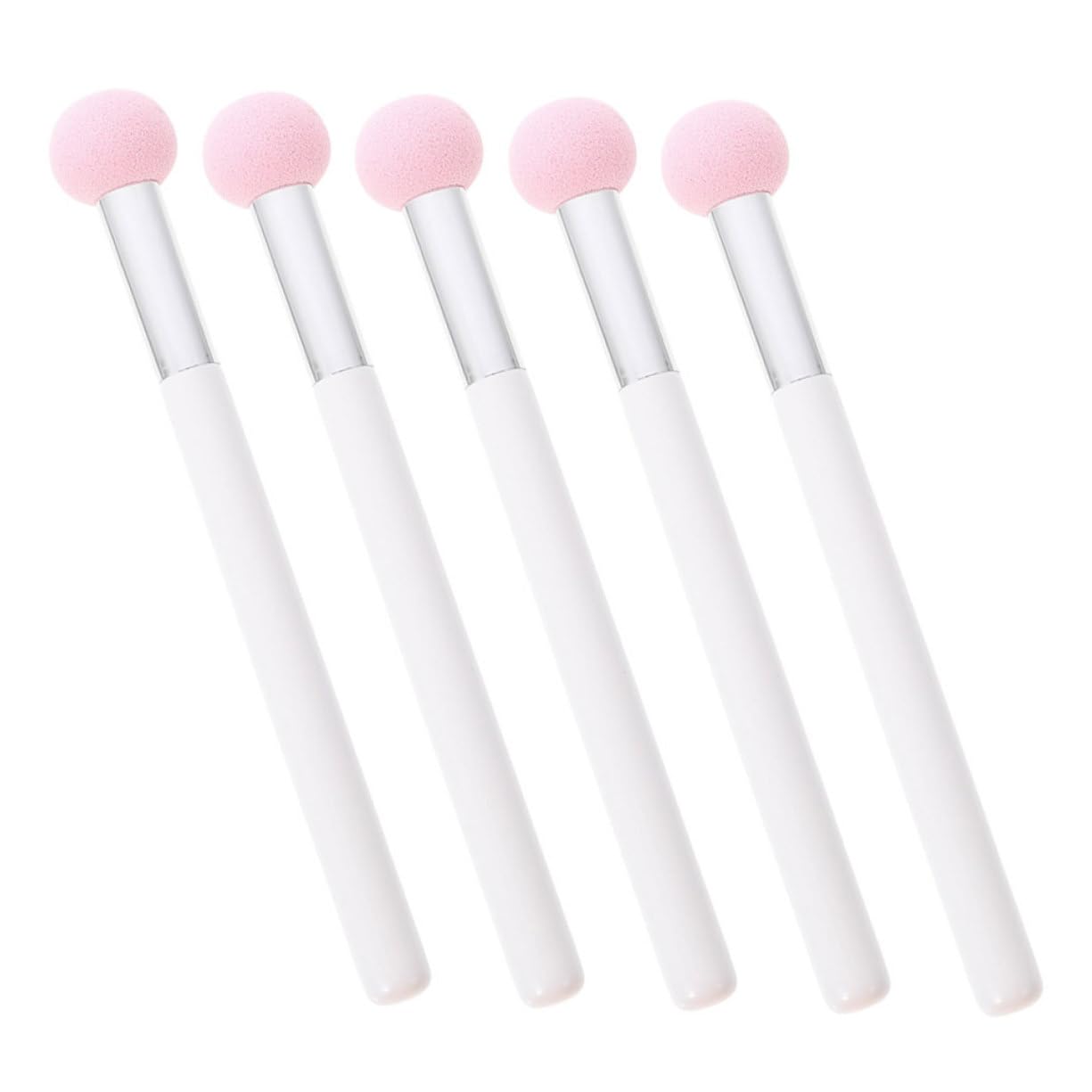 PartyKindom 5Pcs Mushroom Head Makeup Sponges for Women Soft Powder for Foundation and Concealer Comfortable Grip and Natural Finish for Daily