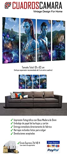 DKORARTE Modernes Fotobild, Avatarfilm, Pandora, Zhangjiajie (China), James Cameron, 131 x 62 cm, Ref. 27307