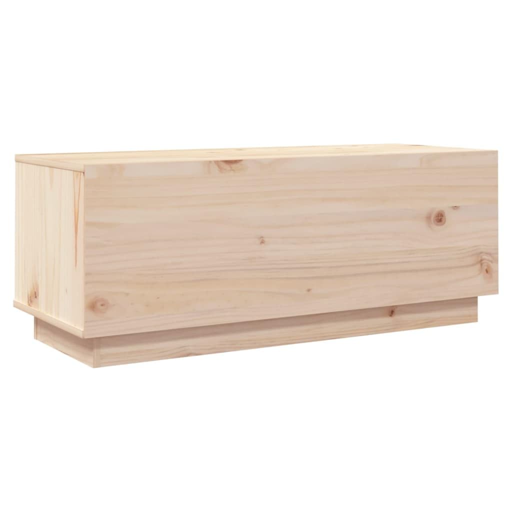 vidaXL Mueble de TV Aparador Armario Estante Soporte Mobiliario Salón Sala de Estar Dormitorio Decoración de Madera Maciza de Pino 90x35x35 cm
