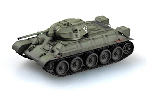 Char T-34/76 miniature 1/72 fini pour collectionneur Front de Kalinine 1942