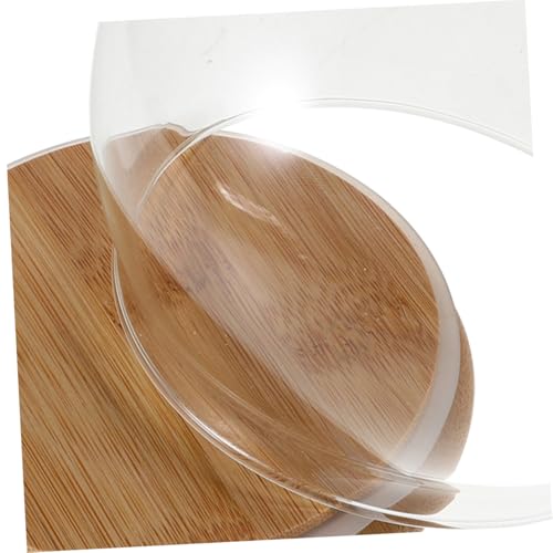 Cúpula para flores preservadas HAMPPLIES vitrina protectora antidespolvoreo transparente de 12cm 4