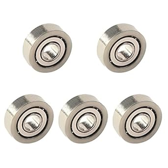 Bettomshin 681 ZZ Deep Groove Ball Bearing 1x3x1mm Double Sealed GCr15 P0 Deep Groove Rolling Bearings Pack of 5