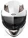 Motorcycle Modular Full Face Helmet DOT Approved - YEMA YM-925 Motorbike Casco Moto Moped Racing Helmet with Sun Visor for Adult,Youth Men and Women - White,XL