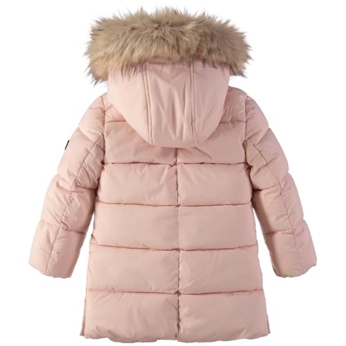 Sam Edelman Girls' Winter Puffer Coat - Faux Fur Hood, Warm Polyester Jacket2