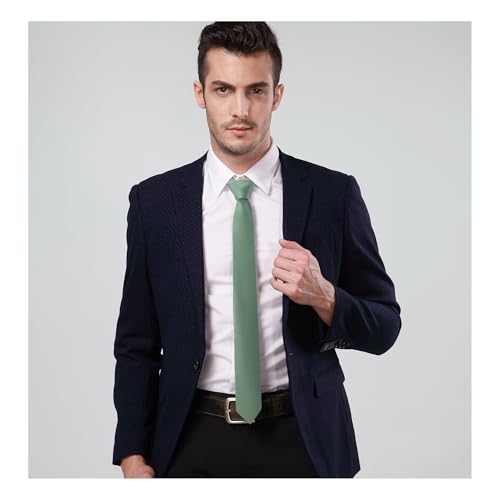 Image of Landisun Black Tie Men Women Solid Skinny Ties Slim Ties Satin Tie