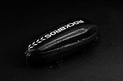 ROCKBROS Torba na Ramę Roweru, Wodoszczelna Torba na Ramę do Rowerów Górskich MTB, Rower Składany, Czarna,M =1,1 L/L=1,5 L
