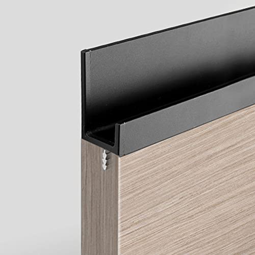 Hoopever 600mm Finger Edge Pulls, L Shape 90°Concealed Handles with Snaps, Aluminum Alloy Slotted Insert Furniture Handle - Image 3