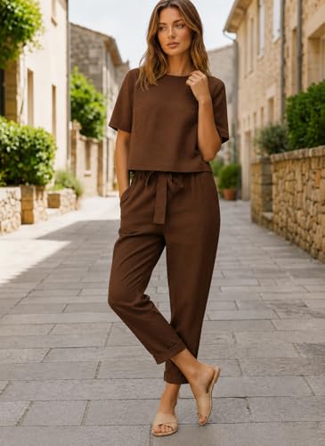 Image of Co ord Set for Women Stylish | Dress for Woman | Summer Cord Set for Women | Pajama Set | Pyjama Set for Beach & Resort Outfits Full Sleeve (30 C-1-4)