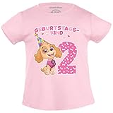 T-Shirt Mädchen - Geburtstagskind 2 Jahre Geburtstag Skye Geschenk Mädchen Tshirt 94 Rosa