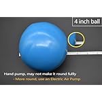 CIZEBO 4 inch Therapy Ball for Release Hip Flexors, Pain Relief for Lower Back Thigh Muscles, Small Exercise Ball for Physical Therapy, Blue - Image 3