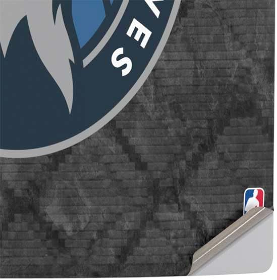 Skinit Decal Gaming Skin Compatible with PS5 Pro Console - Officially Licensed NBA Minnesota Timberwolves Dark Rust Design