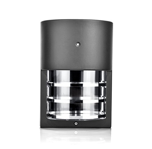 Hyperikon LED Porch Sconce Light Sleek, 6W, Modern Outdoor Wall Lamp, 4000K Daylight, Black, Photocell - Thumbnail 3