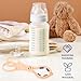 HAPINARY 2pcs Detachable Feeding Bottle Clamp and Bottle Tong Set Anti-slip High Temperature Resistant Tool for Safe and Pacifier Handling Pink