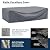 Amopatio Patio Furniture Set 7 Pieces Patio Conversation Set Outdoor Sectional Wicker Rattan Sofa with All-Weather Cover, Patio Furniture with Pillows Fits Porch Garden Backyard Balcony (Cream)