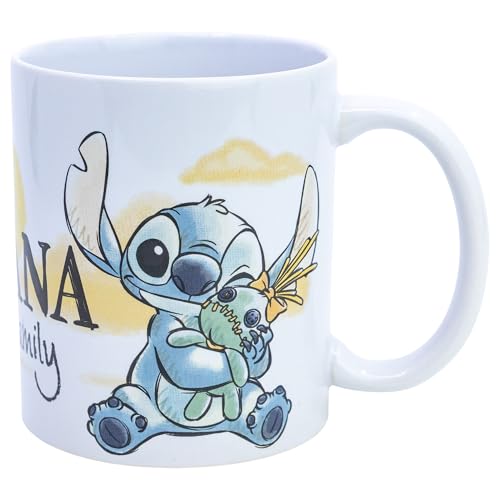 Stor TAZA CERAMICA 325 ML EN CAJA DE REGALO STITCH & ANGEL OHANA
