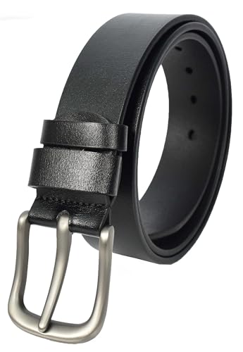 Ceinture classique cuir véritable homme A1 FASHION GOODS contre l'usure des boucles