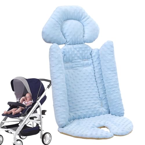 Kinderwagenkissen: bequemer Sitzbezug mit Kopf, Kinderwageneinlage und Körperstütze, Kinderwagenkissen 84 x 41 cm, Sitzauflage für Kinderwagen, Sitzpolster für Passe