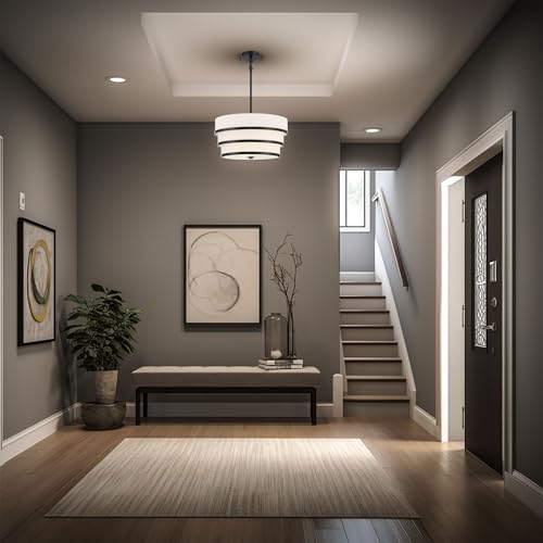 Minka Lavery 2443-66A Cascade Pendant, 3-Light, 180 Total Watts, 18-in H x 22-in W, Coal Black by Minka Lavery - Image 4
