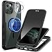 seacosmo Sichtschutz für iPhone 11 Pro Max Hülle [Kompatibel mit Magnetisch], Anti-Spy Handyhülle 360 Grad Schutzhülle, Stoßfestes Case mit Privacy Panzerglas und Kamera Schutzfolie [9H HD]
