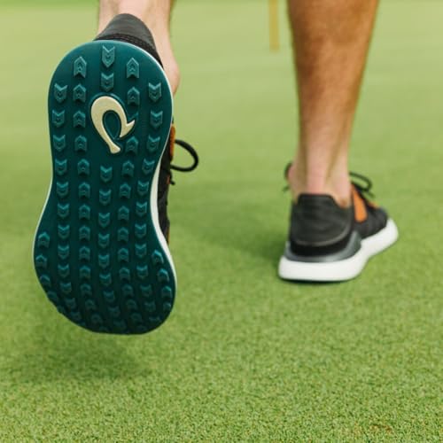 OluKai Manele Men's Golf Shoes, Spikeless Golf Shoes, Water & Stain-Resistant, Cushioned Midsole & Contoured Footbed, All-Day Comfort & Lightweight, Black/Dk Shadow, 9 by OluKai - Used condition - Image 3