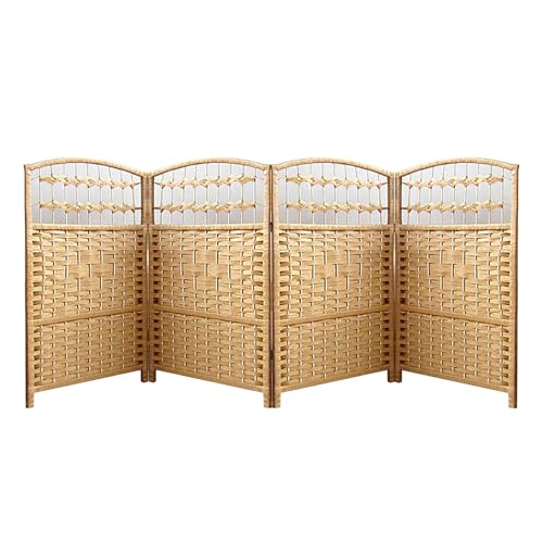 4/6 Paneele, faltbarer Raumteiler, 60 cm hoch, Rattan-Trennwand,...