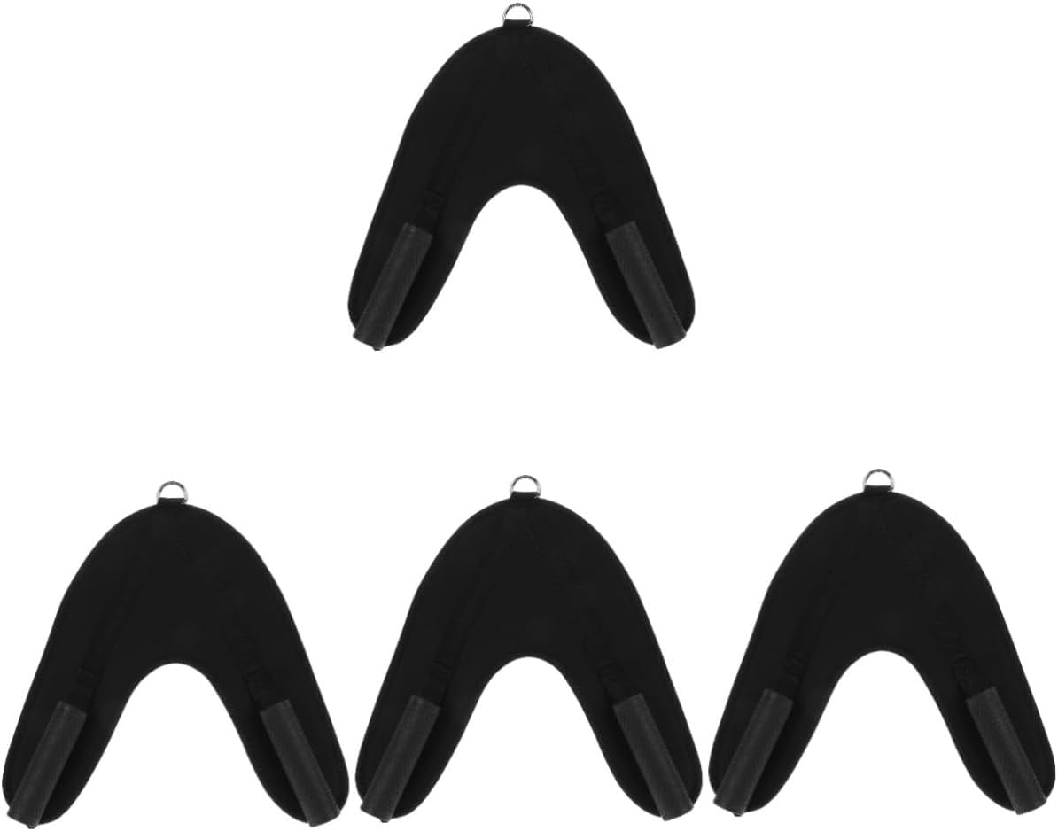 balacoo 4pcs Abdominal Resistance Belt High-Strength Workout Strap for Comprehensive Core Easy to Install Extra Wide Padded Straps for Neck and Shoulder