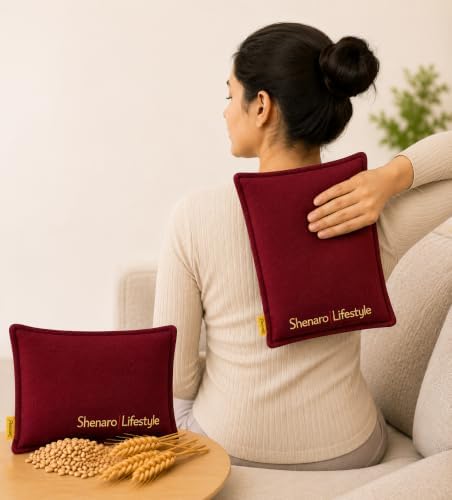 Hot & Cold Organic Velvet Wheatty Bag (Burgundy Maroon)