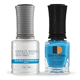 LeChat - Perfect Match Gel Polish - Old, New, Borrowed, Blue - Laguna Blue with Cream Finish - (0.5 Ounce) - Easy Application - Soak Off Formula