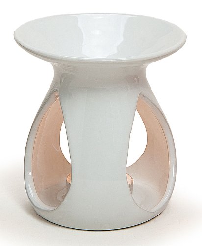 levandeo Cera Cerámica Negro, Blanco o Rojo – Lámpara de Aceite Aroma lámpara para Aroma – Aceite aromático/Ambientador