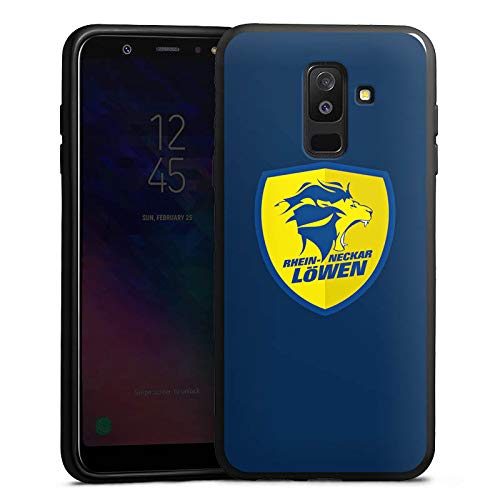 DeinDesign Silikon Hülle kompatibel mit Samsung Galaxy A6 Plus Case schwarz Handyhülle Rhein-Neckar-Löwen Offizielles Lizenzprodukt Handball