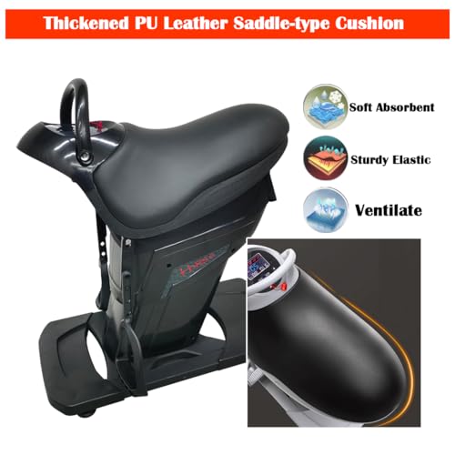 Image of INTBUYING 110V Electric Horse Riding Simulator Machine with 20 Level Speed | 3 Program Modes, Digital Display Screen, Safety Switch, Abdominal Exercise Health Fitness Equipment for Full-body Load 265lbs